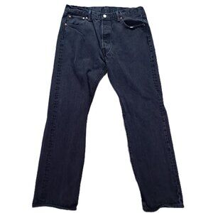 Levis 501 XX Jeans Men's 35x31, Tag 36x34 Black Button Fly Relaxed Straight Leg